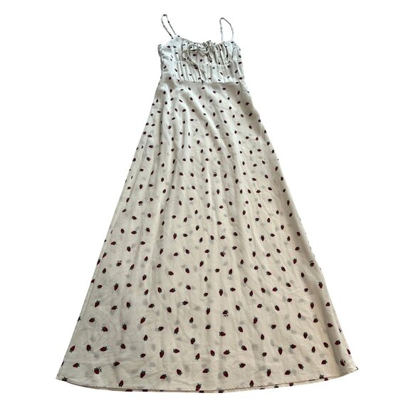 Realisation Par The Alba Dress in White Strawberry Print - Picture 1 of 4